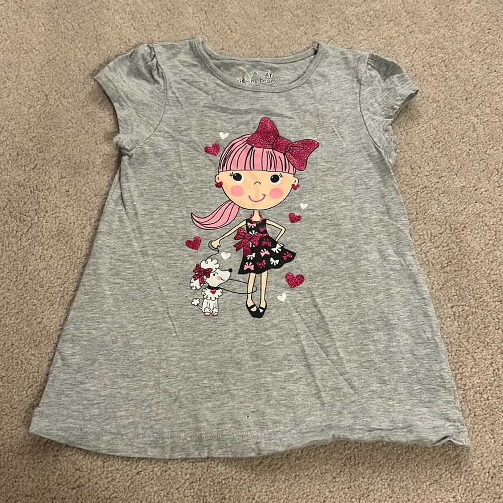 Super cute girl with puppy shirt